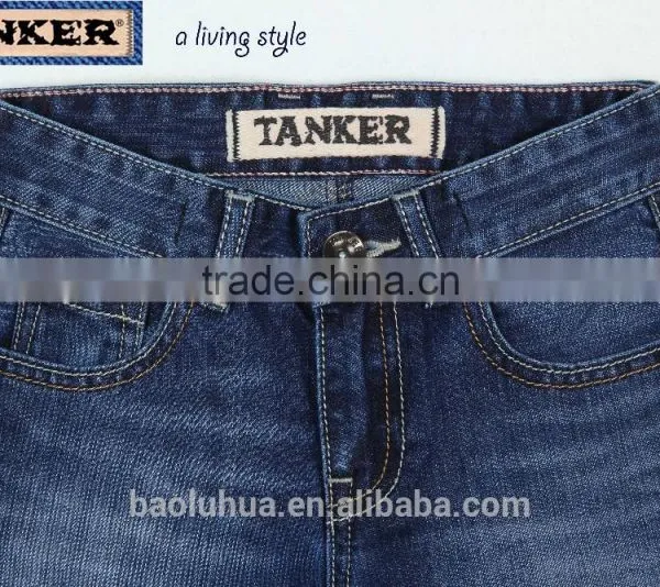 S1114K Toddler Kid Girls Children Stretchable Waistband Indigo Washed Denim Jeans photo-6