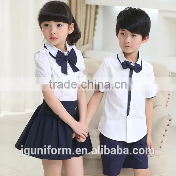 2016 Latest Dress Designs Unisex School Uniforms Children Wholesale, School Uniforms Colours photo-3