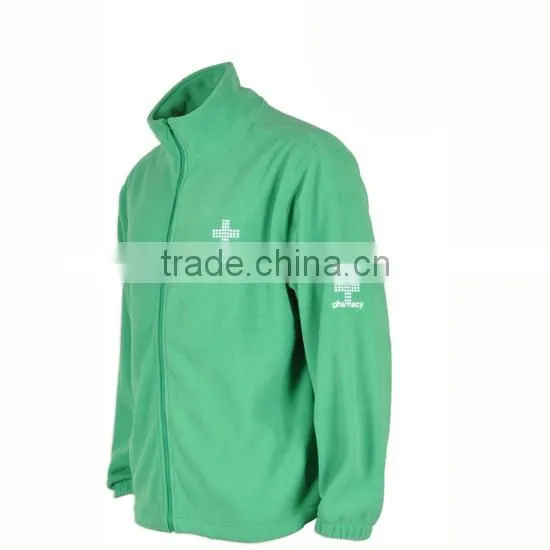 Wholesale New Design Blank Color Fleece Fabric Custom Design Zip up Quilted Blank Sweatshirts Without Hood photo-2