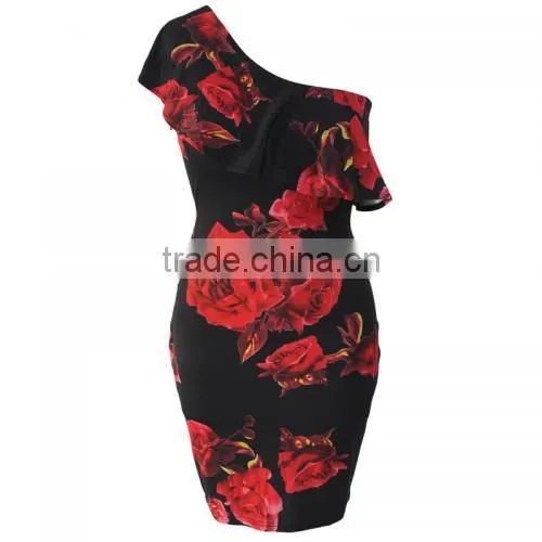 Fashion Retro Sexy Off Shoulder Lady Dress photo-4