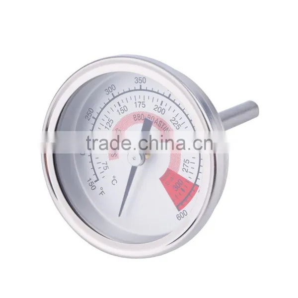 Stainless Steel Barbecue BBQ Pit Smoker Grill Thermometer Gauge Brand New photo-4