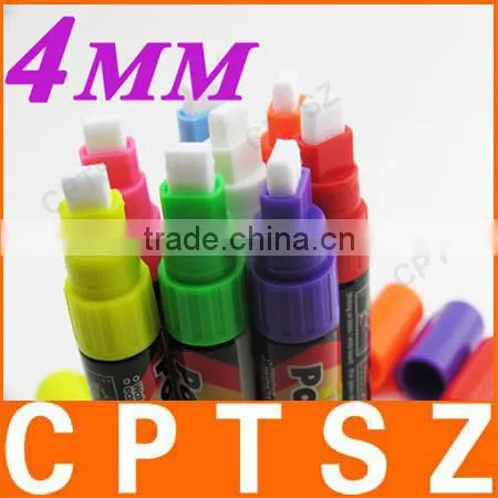 8 Pcs Highlighter Fluorescent Liquid Chalk Marker Pen for LED Writing Board 4mm