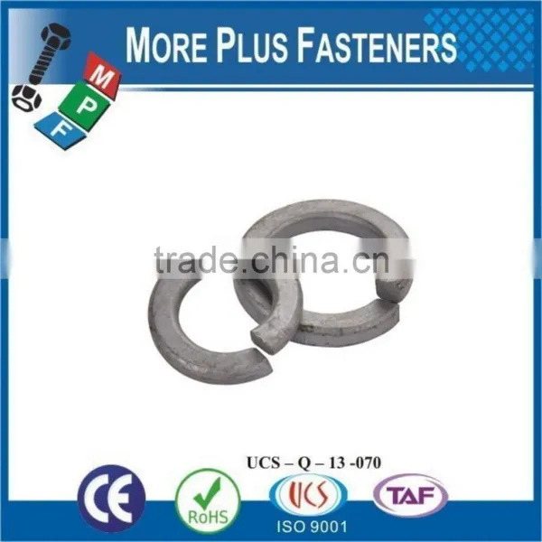 Made in Taiwan Bright Blue Zinc Stainless Steel Spring Standard Medium Split Lock Washer photo-2