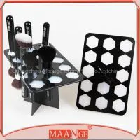 MAANGE Heart-shaped High End Black Makeup Brush Show Shelf