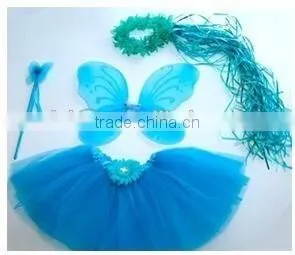 Flower Girls Tutu Dresses With Butterfly Wings Costume Set photo-3