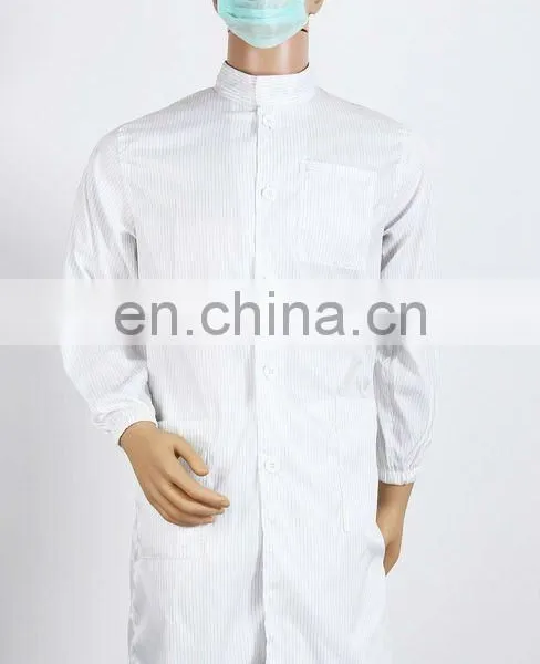 ESD Overcoats White Uniform Antistatic Apparel photo-3