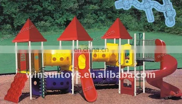 popular plastic slide for amusement park
