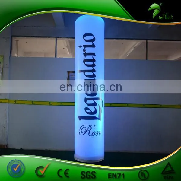 Custom Inflatable Led Totem , Advertising 3m High Inflatable Lighting Changing Tube photo-6