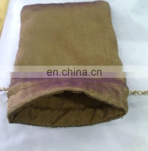 Mirror Work Drawstring Jewellery Pouches Gift Packaging Bags photo-3