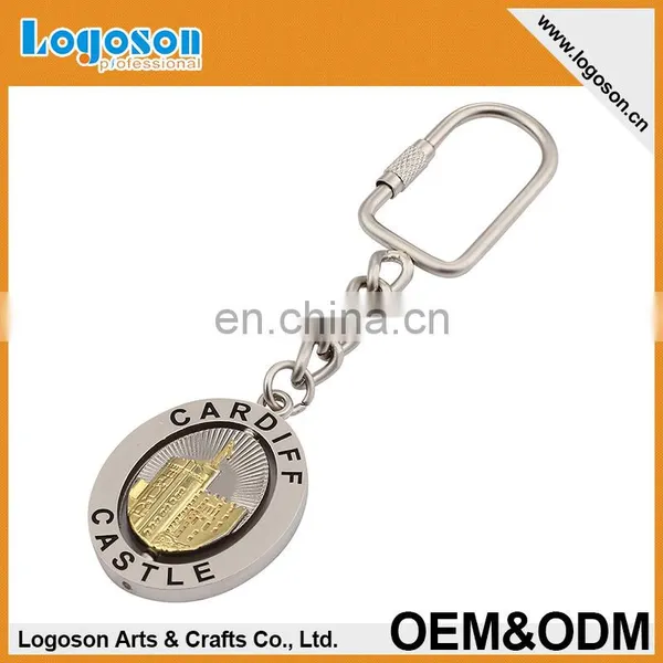 OEM/ODM Zinc Alloy Nickel Plated Custom Logo Metal Keychain for Saleing photo-2