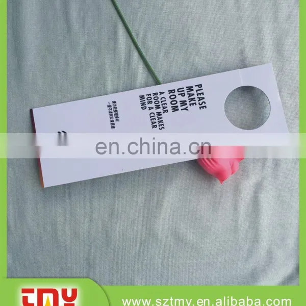 Custom Printing Plastic Hanger Hotel Room Door Plastic Hanger photo-4