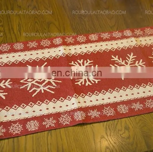 Factory Price Cotton and Linen Table Runner for Christmas Decoration photo-5