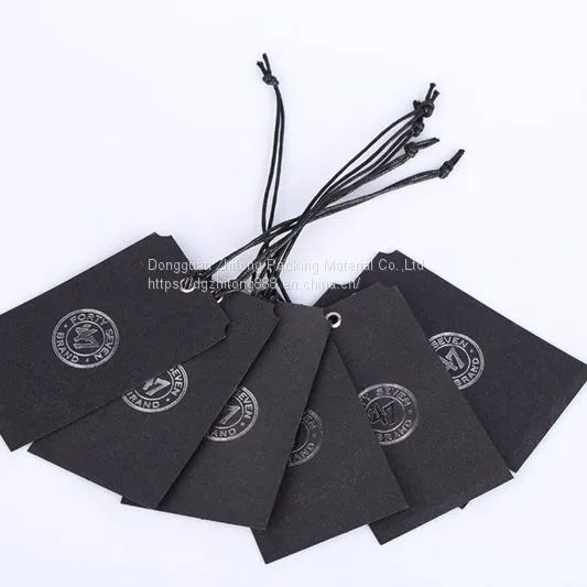 Custom Matte Finish Paper Hang Tags Labels for Clothing photo-4