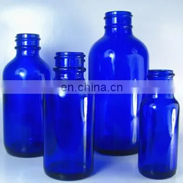 2OZ 4OZ 8OZ Cobalt Blue Boston Round GLASS Spray Bottles w/ Fine Mist Spray photo-6