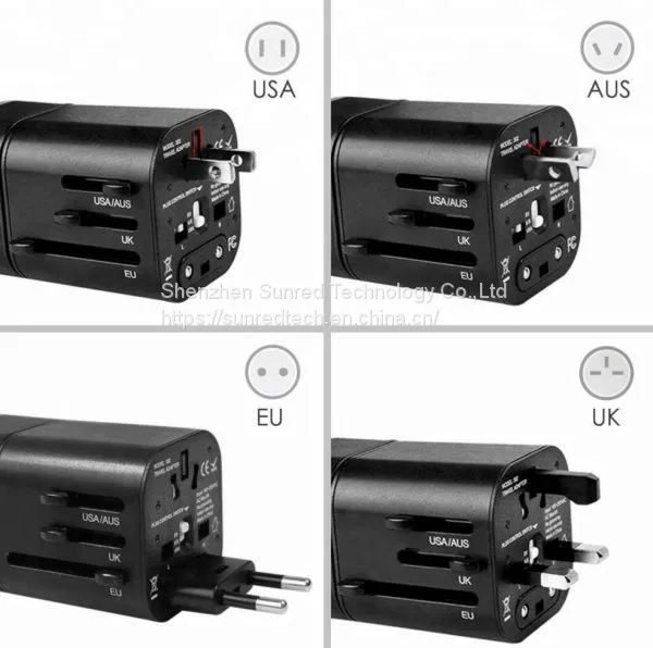 LED Logo Travel Multiple Plug/World Travel Adapter/Electrical Adapter Plug photo-2