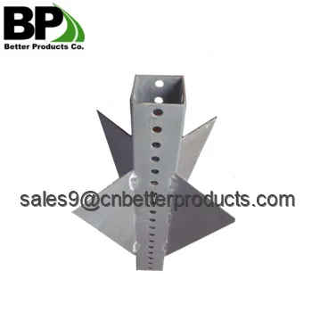 All Kinds of Colors Powder Coated Perforative Metal Square Tube Sign Post photo-4