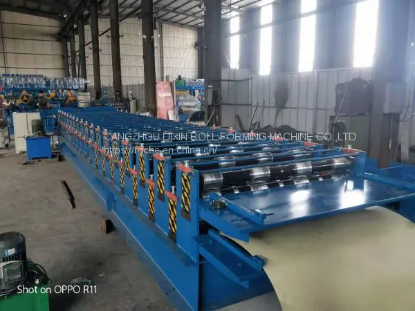 Two Profiles Double Deck Cold Roll Forming Machine photo-5