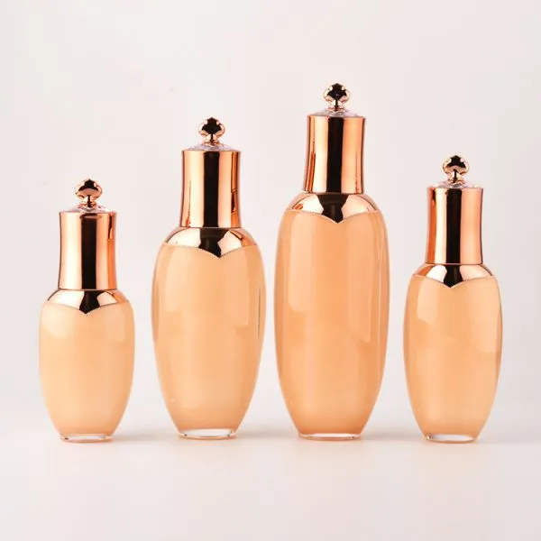 Cosmetic Skin Facial Treatment Essence Lotion Cream Bottle With Pump , Unique Sustainable Cosmetic Beauty Packaging Jars photo-3