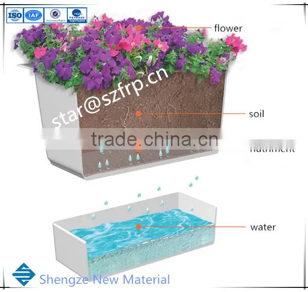 Fiberglass Flowerpot/GRP Flower Vase/FRP Box Price