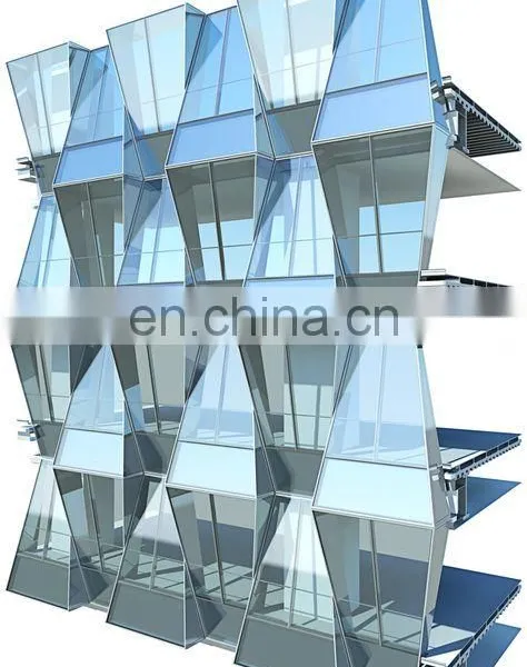 SHENGXIN High Performance Glass Facade Curtain Wall Aluminum Profiles Aluminum Curtain Wall System photo-3
