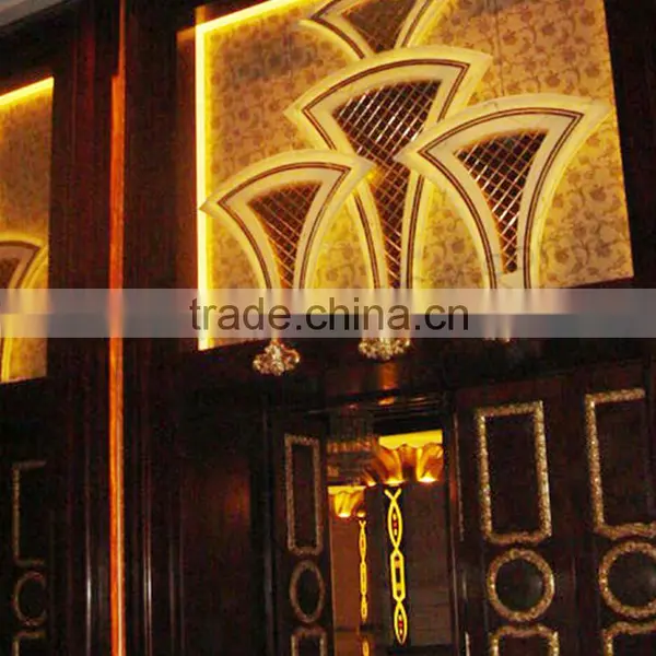 New Product Customized Hotel Wall Partition Translucent Resin Panel photo-2