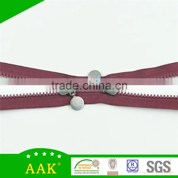 8# Plastic Double Sliders Zip for Cases photo-6