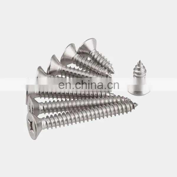 Black Stainless Steel 304/316 Flat Head Grade 8.8 Self-tapping Screws photo-5