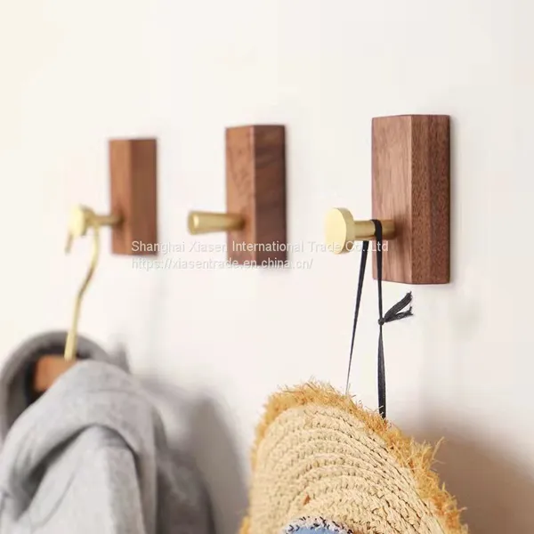 Walnut Home Bathroom Hooks photo-4