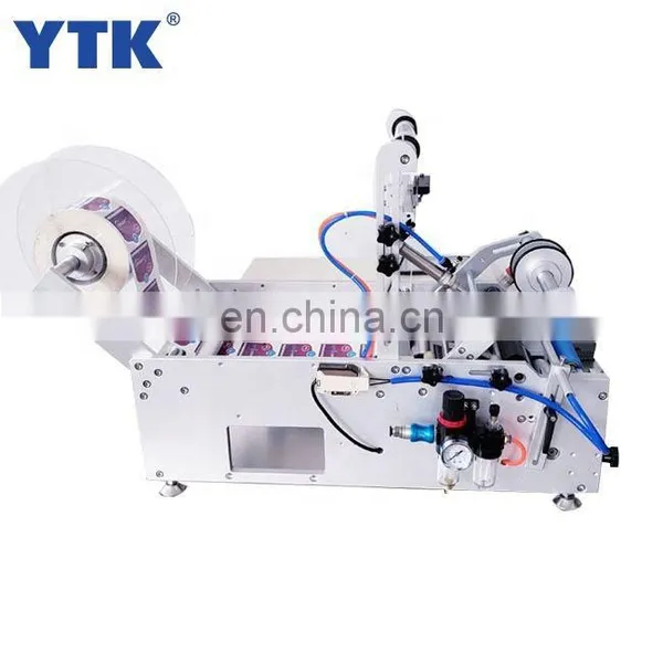 Low Price Small Desktop Clear Label Equipment Semi Automatic Labeling Machine For Round Bottle photo-4