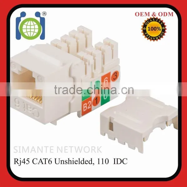 Cat6 RJ45 Punch-Down Keystone Jack photo-2