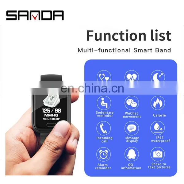 SANDA P30 Custom Message Reminder Heart Rate Monitor Oem Android Smart Watch for Ladies photo-3