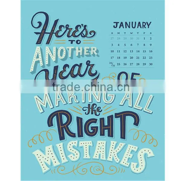 Top Sales Wall Calendar Unique Desk Wall Calendar 2016 photo-4
