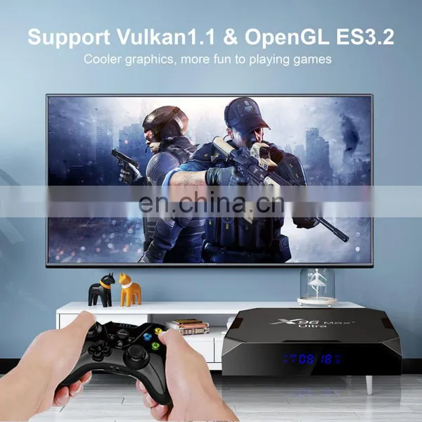 Android 11 TV BOX X96 Max+ Ultra Dual WiFi 4K 8K 2GB 4GB 32GB 64GB Media Player Amlogic S905X4 Mali G31 AV1 Set Top Box X96 Max photo-4
