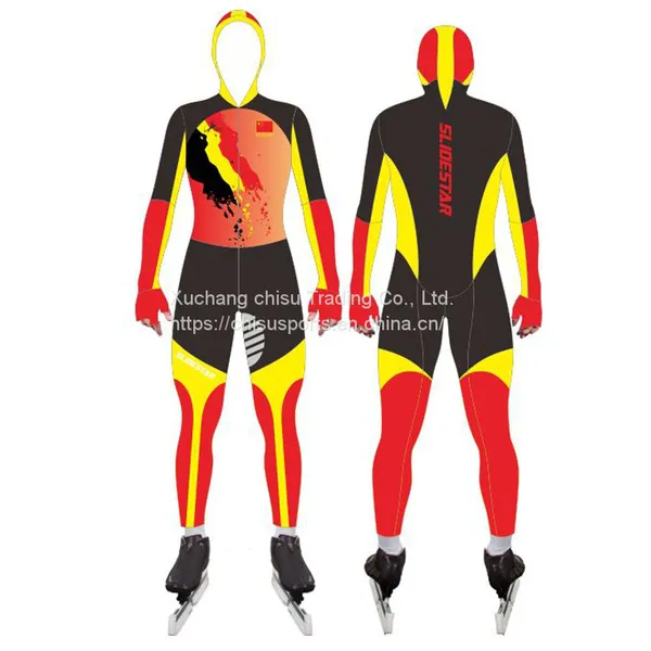 Custom Ski Racing Ice Speed Skating Suit Jumping Skating Snow Racing Suits Sublimation Inline Skin Speed Skating Suit for Men photo-4