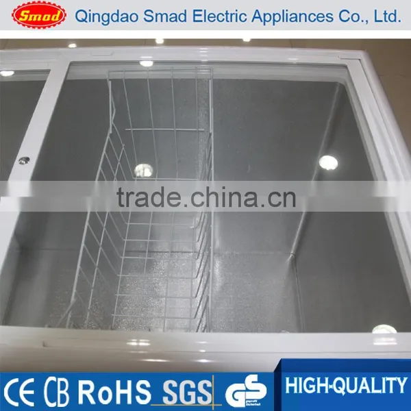Commercial Flat Glass Door Chest Type Deep Freezer for Ice Cream photo-5