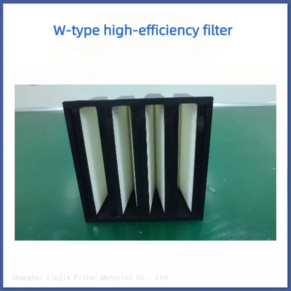 V-shaped Plastic Frame Filter W-shaped High-efficiency Filter Screen photo-5