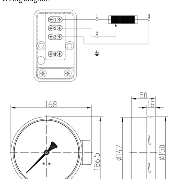 0-1.6MPA Constant Pressure Water Supply Remote With Inverter Resistance Remote Pressure Gauge photo-4