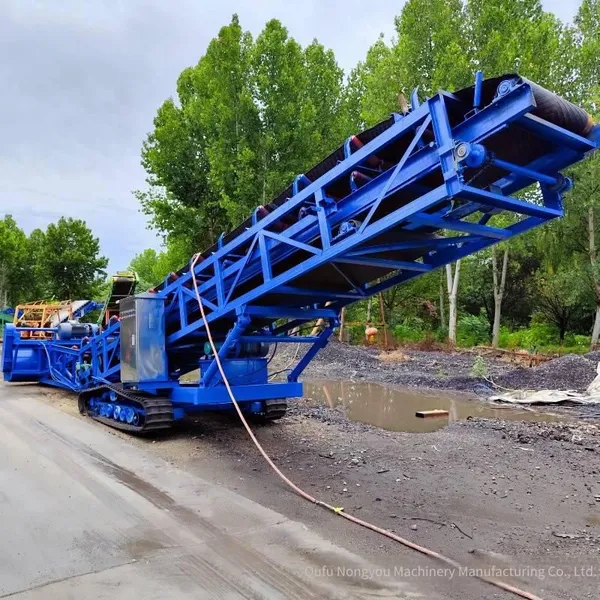 Nongyou Spiral Belt Conveyor and Material Scraper Machine, Corn Loading and Warehousing Machinery With Crawler Walking and Automatic Feeding photo-3