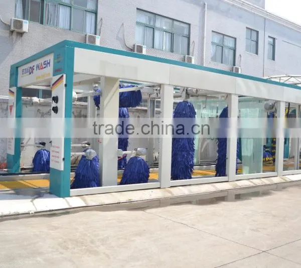 Tunnel Car Wash 9Brushes PE-T9 40000USD Automatic Up Down Drying System photo-3