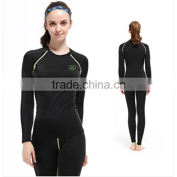 (OEM/ODM Factory)compression Themal Travel Wear Fitness Slim Fit Authentic Sportswear Training Tops photo-2