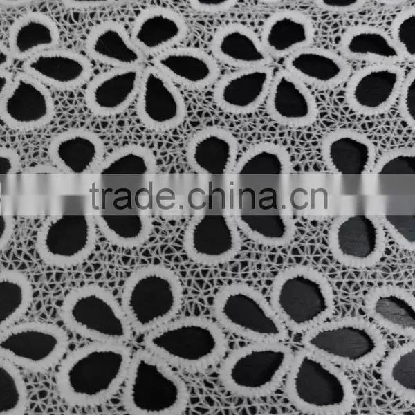 Lace Fabric With Flower/embroidery Milk Silk Full Lace for Garment Accessory photo-2