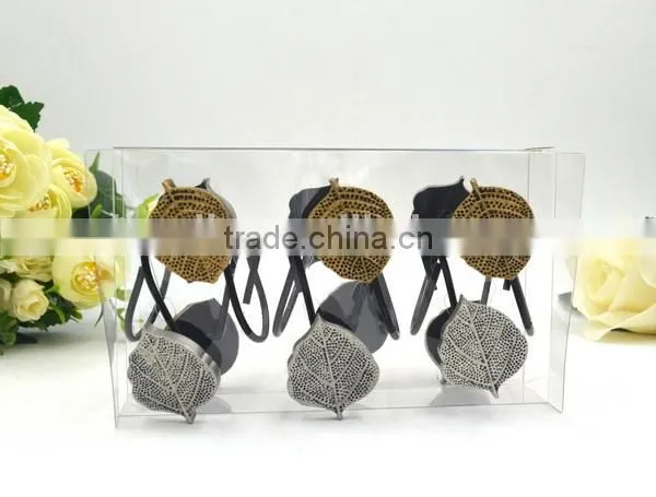 a Variety of Color of Square Polyresin Shower Curtain Hooks photo-4