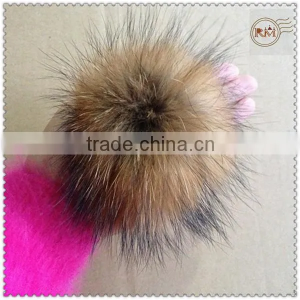 Genuine Raccoon Fur Pompons photo-4