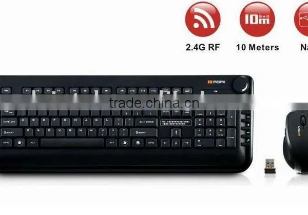Latest cheap price computer 2.4g wireless mouse keyboard combo
