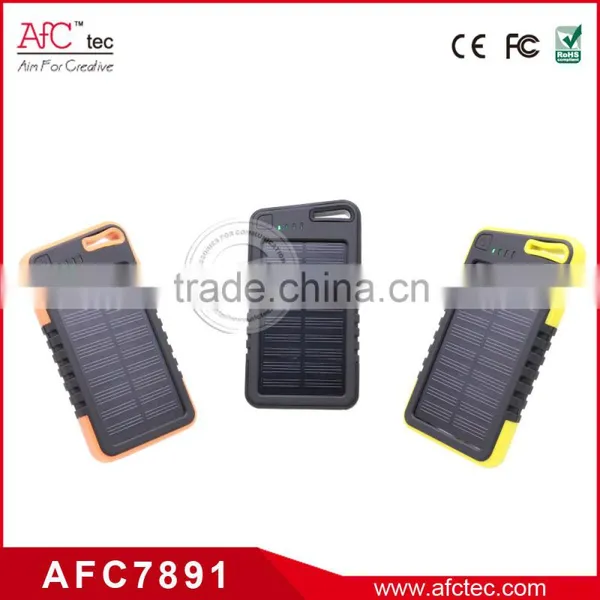 5000mAh Solar Charger tv With ac Wall Socket for Mobile Phone photo-2