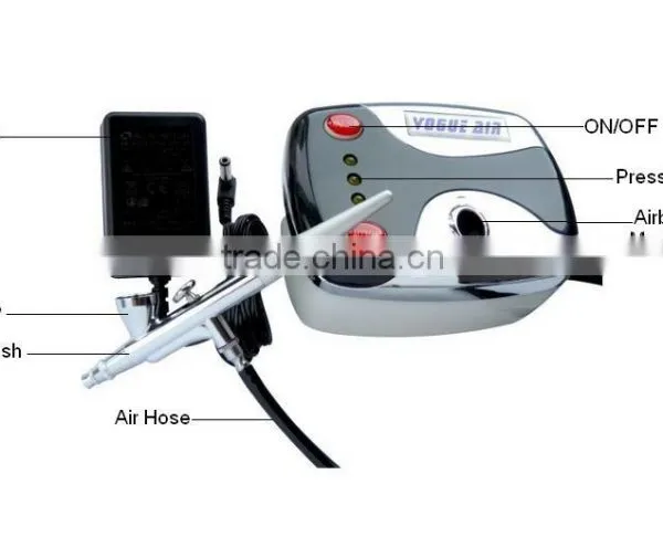 HSENG HS08-3AC-SK Airbrush Tattoo Compressor Airbrush Machine for Tattoo and Nail photo-2