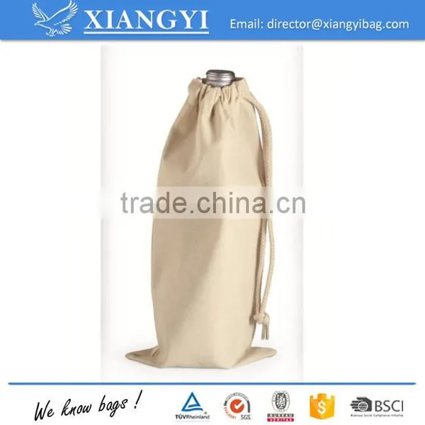 Liberty Bags Single or Double Bottle Wine Tote or Drawstring Bag Canvas Bag photo-4