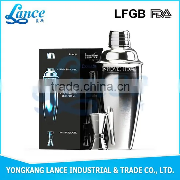 Hote-selling Professional Bar Tools Supplier Custom Glitter Cocktail Shaker