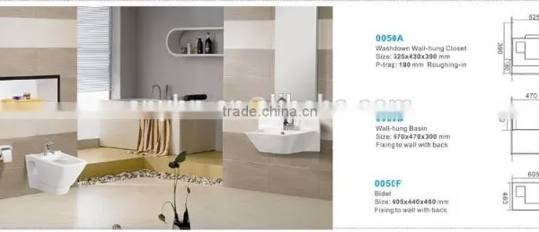 YIBEINI Ceramic Washdown Two Piece Toilet Bathroom Sanitary Ware Suite photo-5