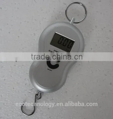3.5$ Portable LCD Display 50KG/10G Digital Luggage Hook Electronic Weight Scale photo-5